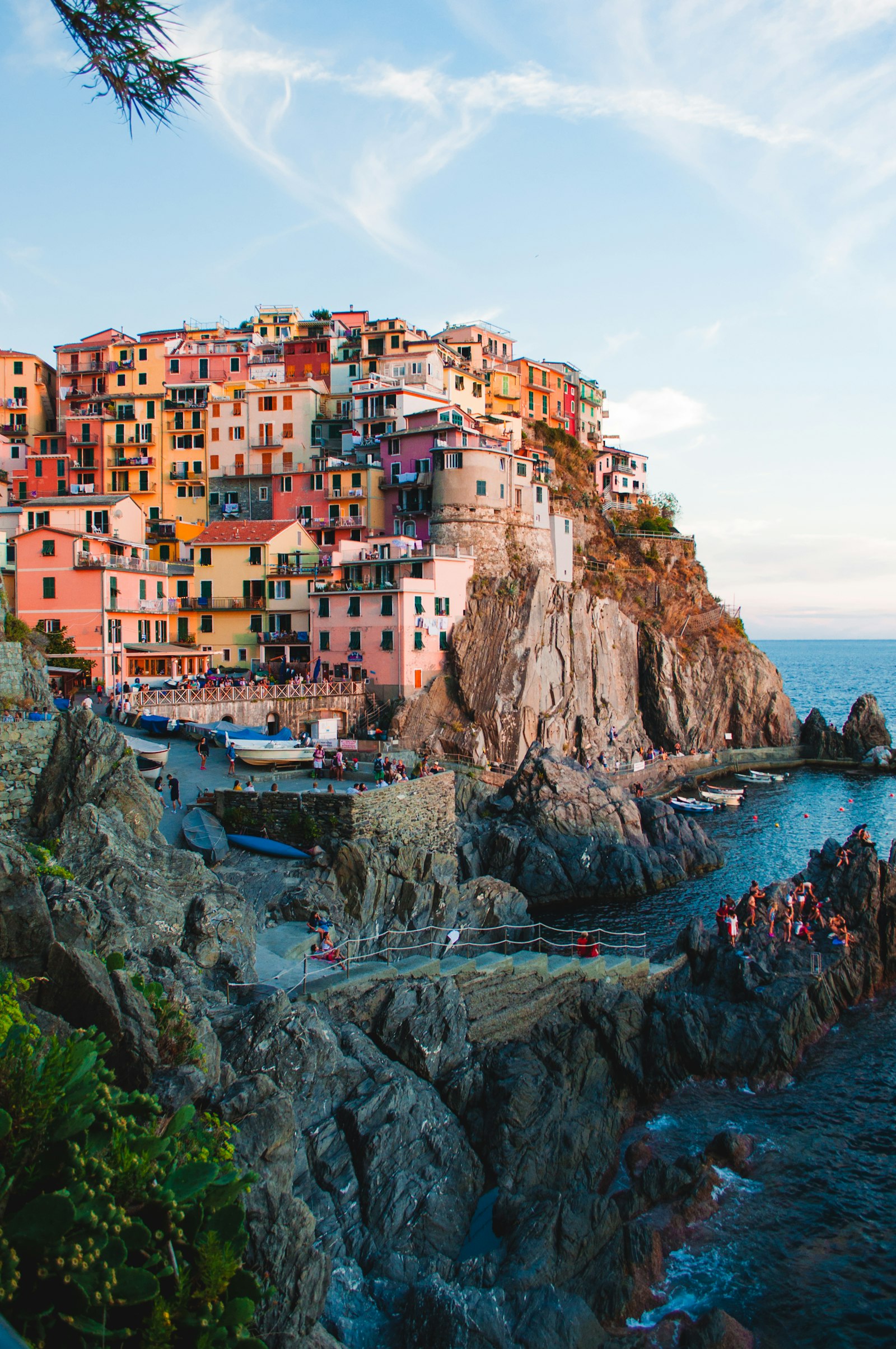 Narrow streets and historic façades in Naples city centre